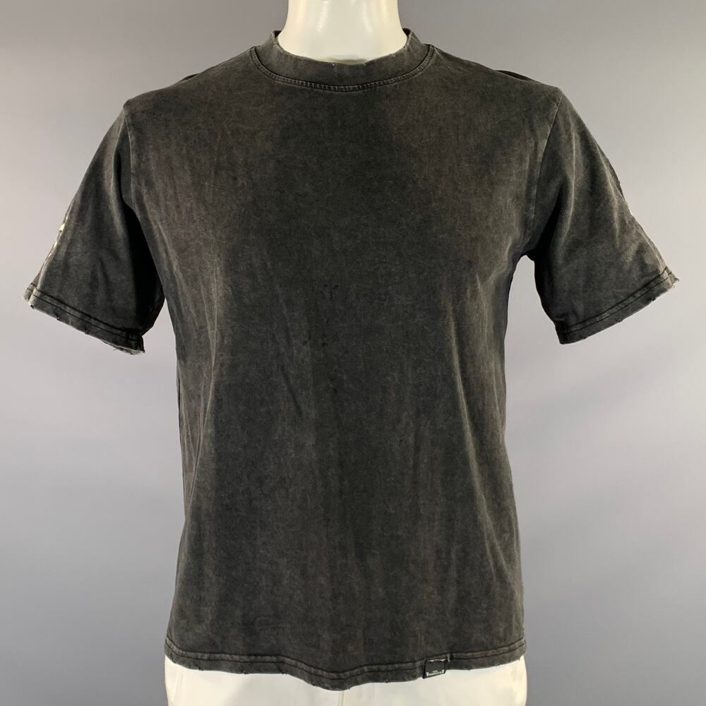 MASTERMIND JAPAN SS2020 Size L Dark Grey MJ20E04-TS087-018 Skull Cotton T Shirt